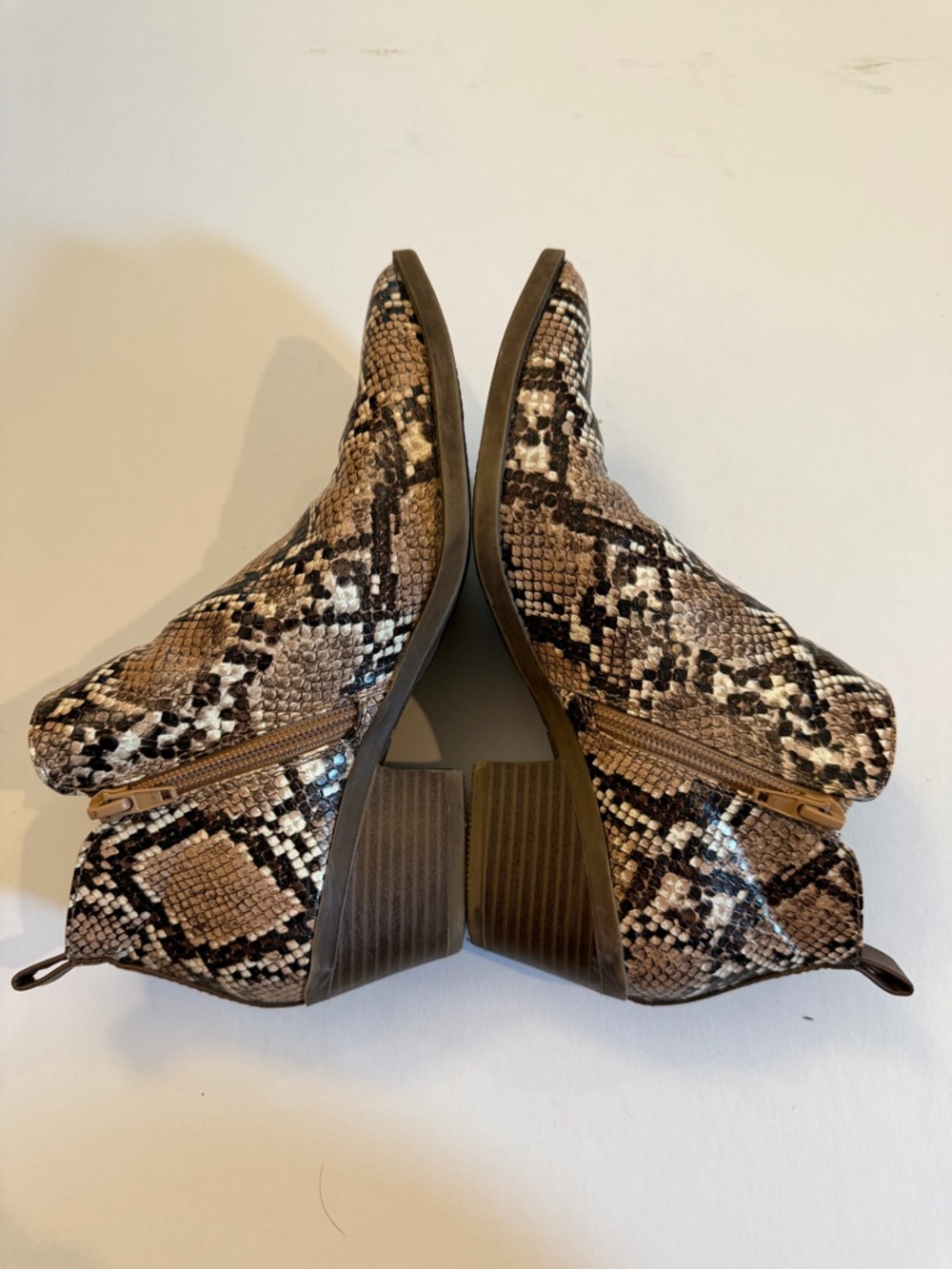 Python Print Ankle Booties - Picture 6 of 7